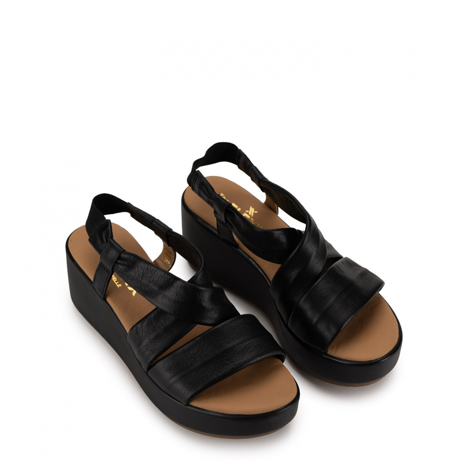 Flexx Women's Platformed Sandals in Leather - look 2