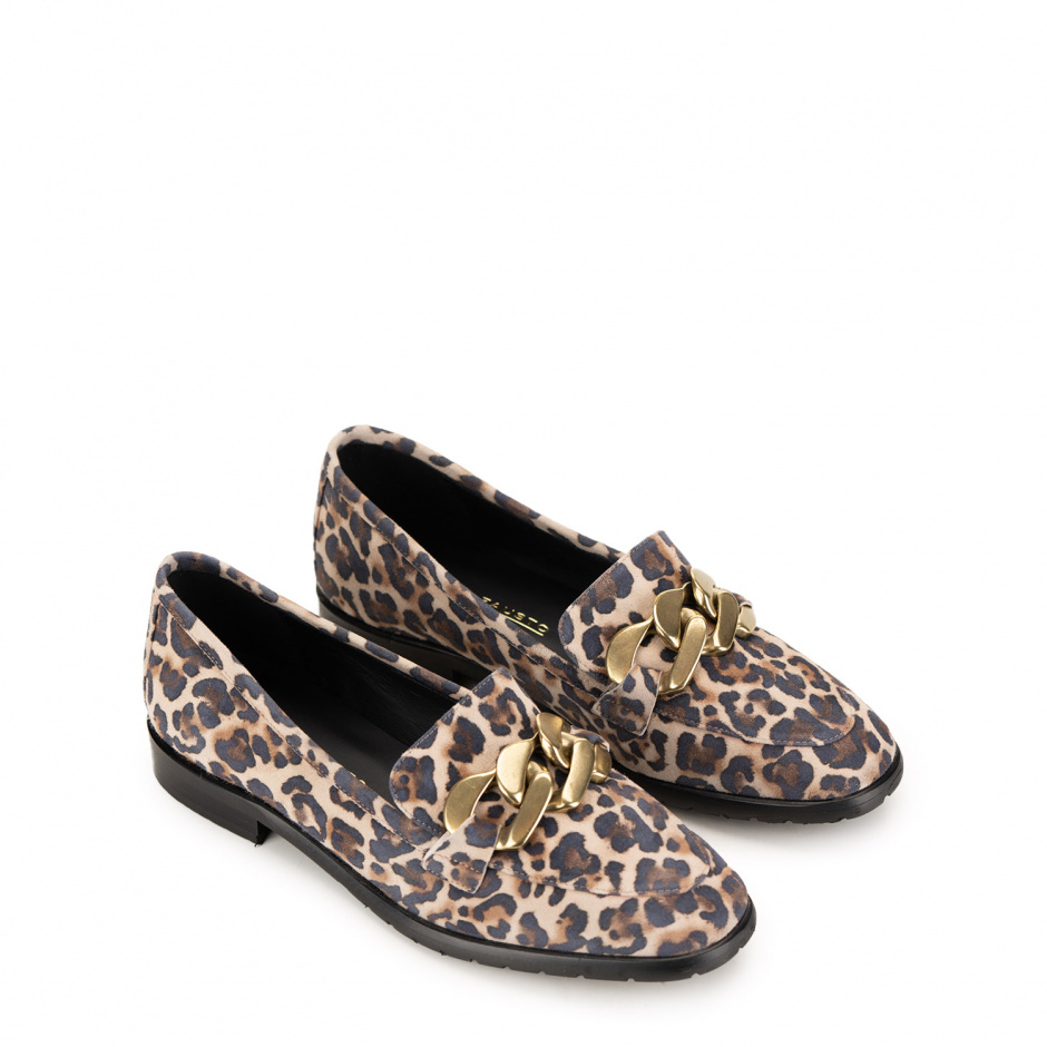 Moda di Fausto Women's Leopard Loafers - look 2