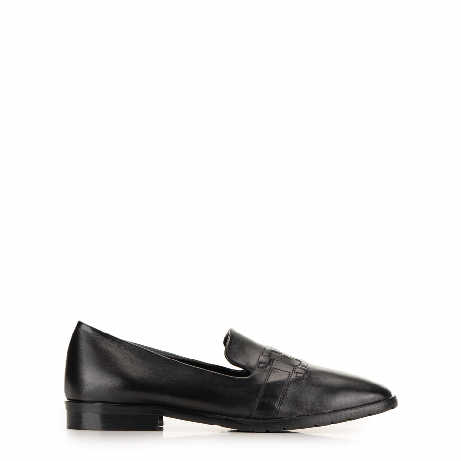 Moda di Fausto Women's Black Loafers - look 1