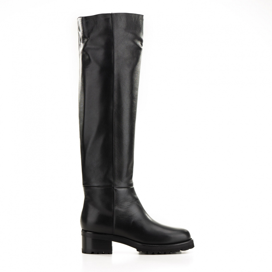 Le Pepe Women's Black Over-the-Knee Boots - look 1