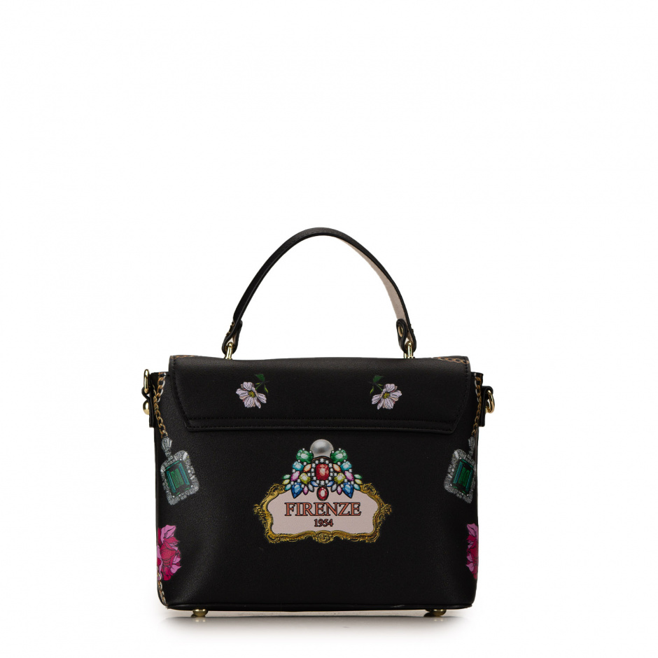Braccialini Women's Black Handbag with Stamp - look 3