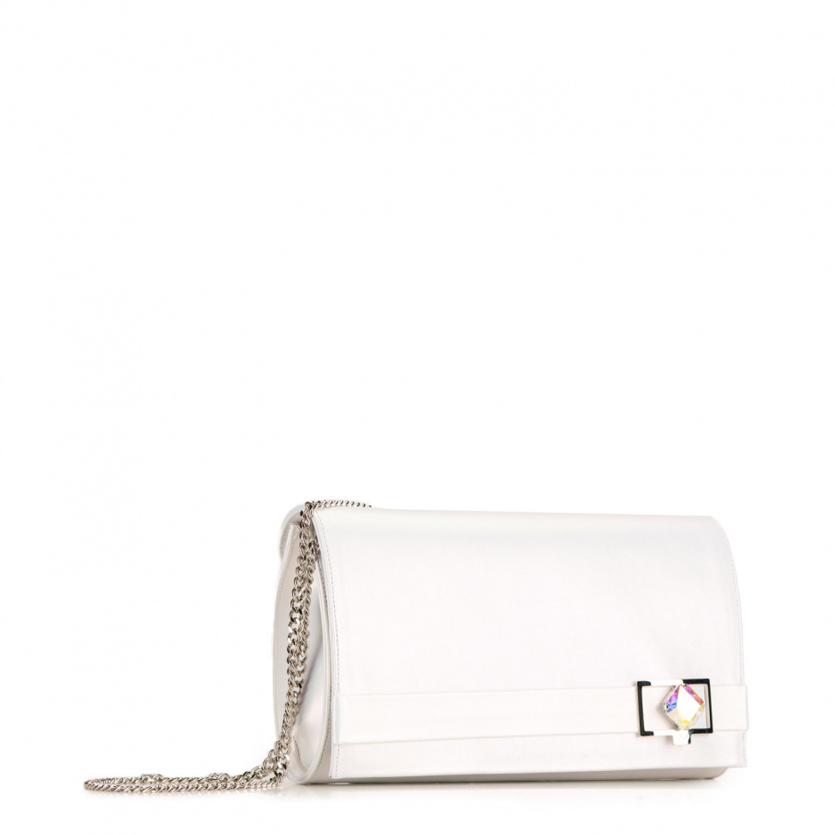 Marino Fabiani Women's White Clutch Bag - look 2