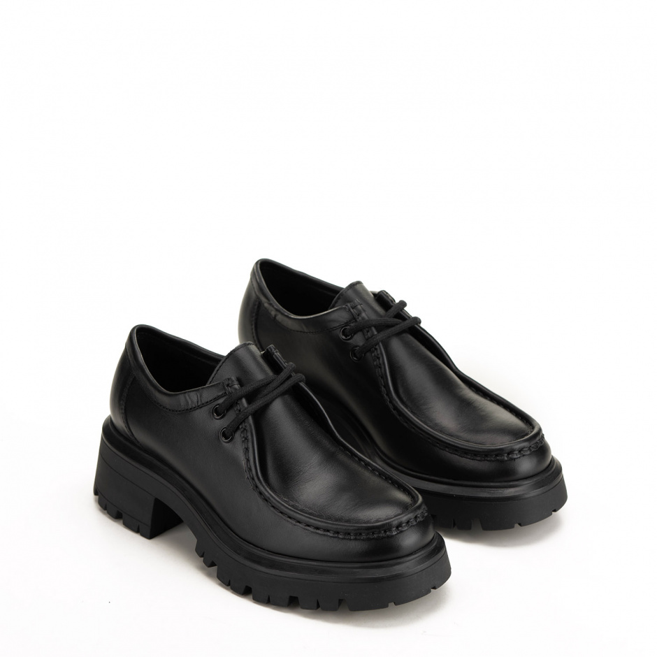 STOKTON Women's Chunky Shoes in Leather - look 2