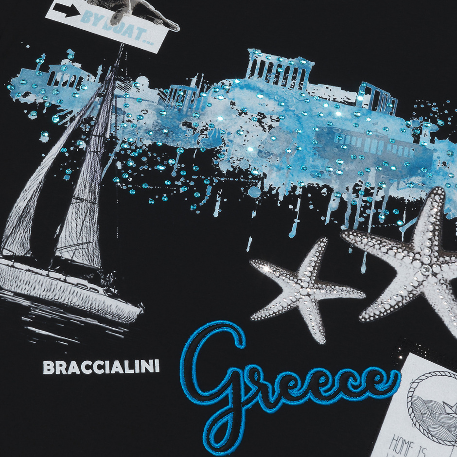 Braccialini Women's cotton T-Shirt Greece - look 2
