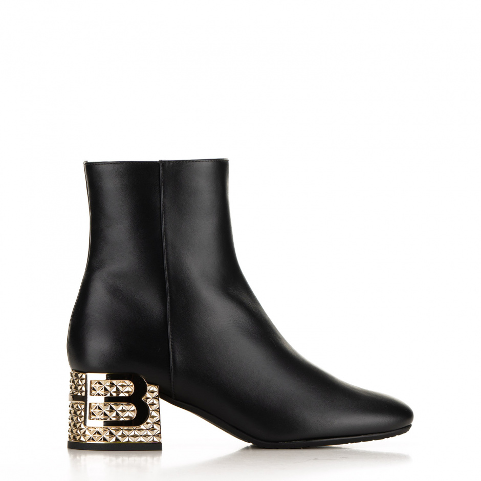Baldinini Block heel ankle boots in leather - look 1