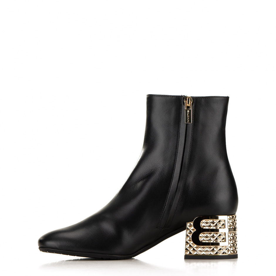 Baldinini Block heel ankle boots in leather - look 3