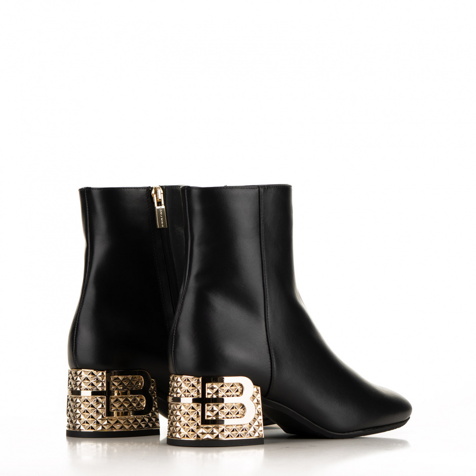 Baldinini Block heel ankle boots in leather - look 4