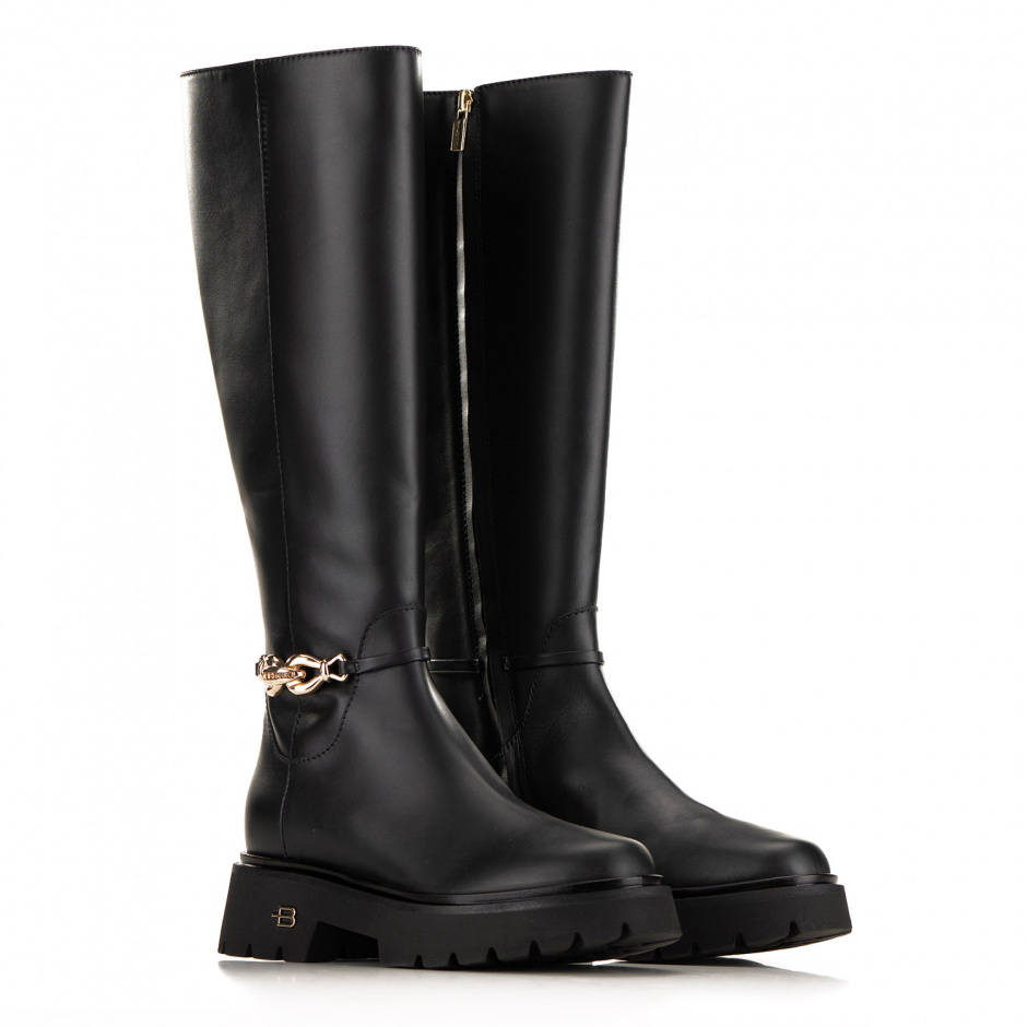 Baldinini Women's boots with golden element - look 2
