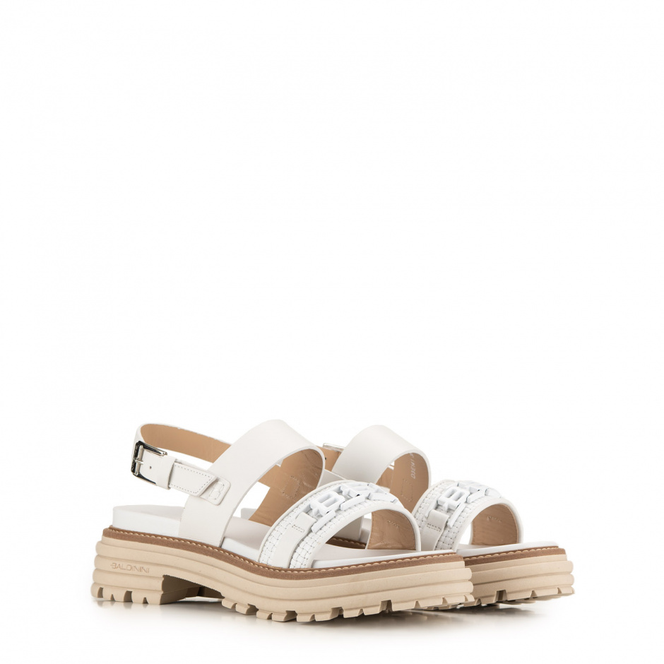 Baldinini Women's White Sandals - look 3