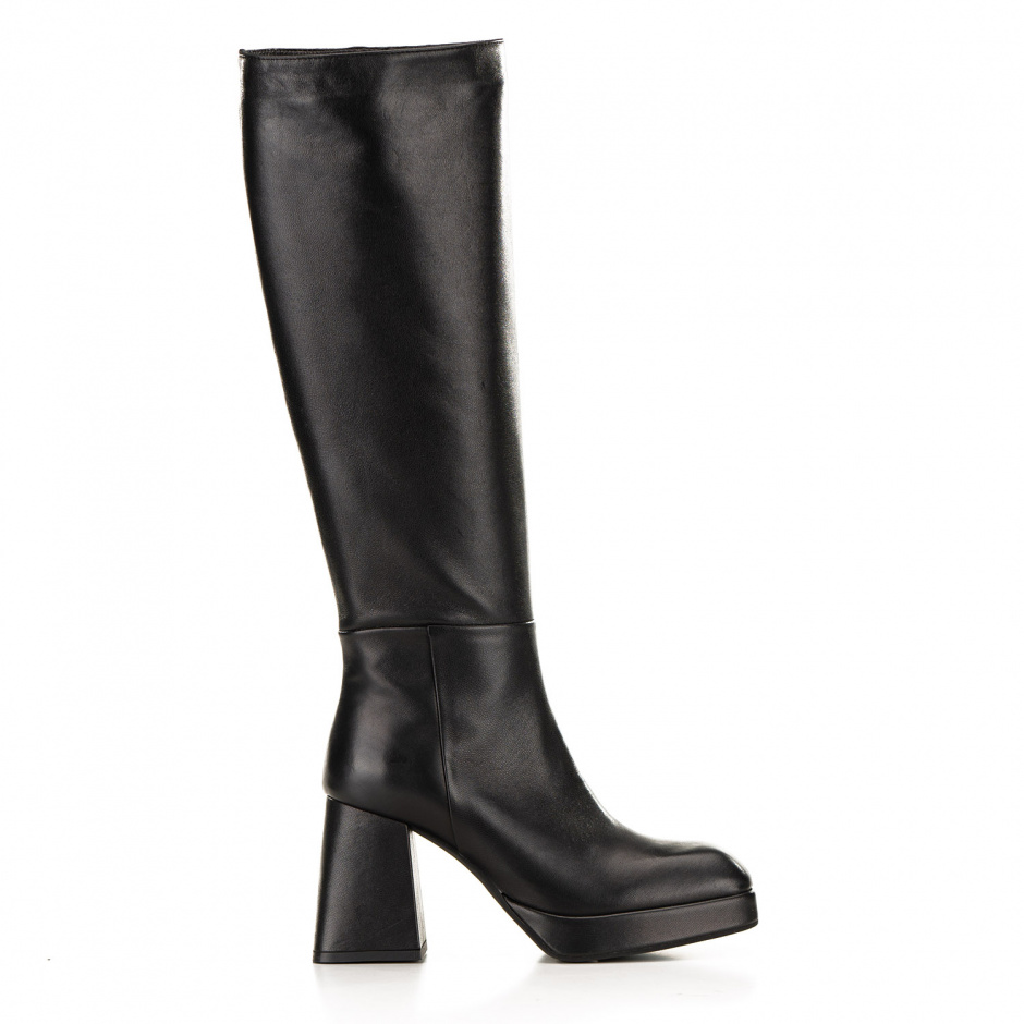 Bianca Di Women's black knee high boots - look 1