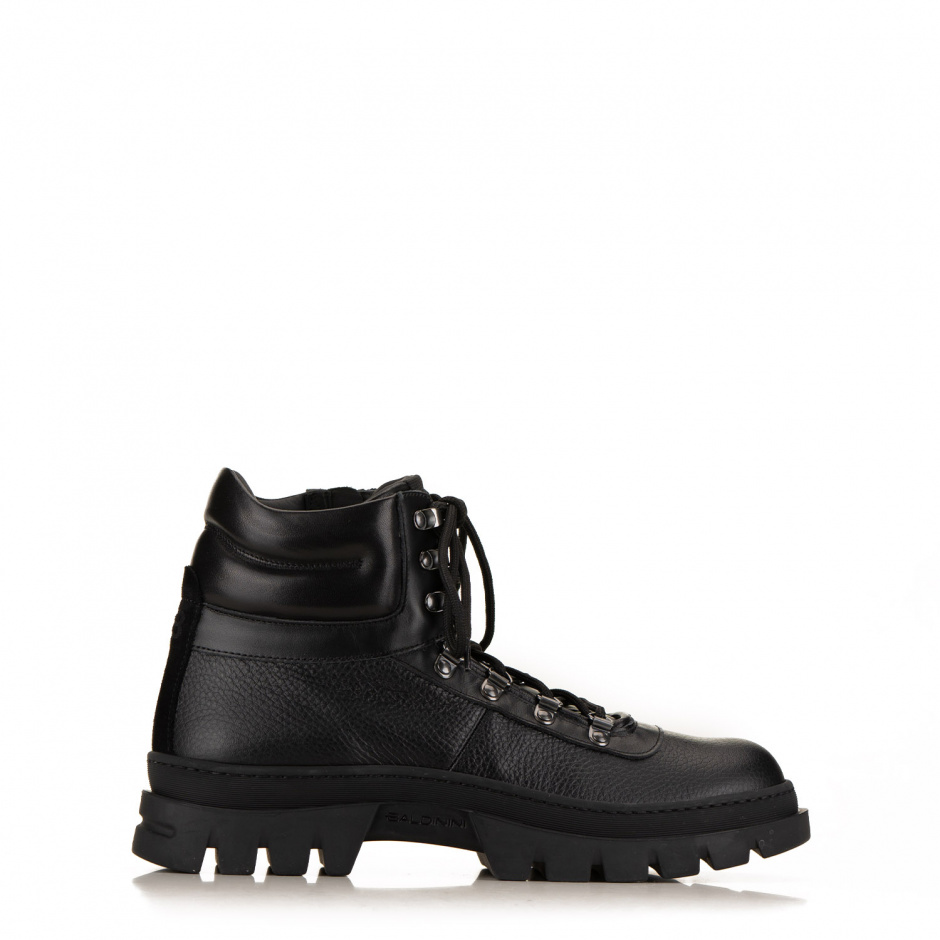 Baldinini Men's Lace up Ankle Boots in Leather - look 1