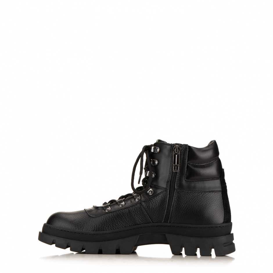 Baldinini Men's Lace up Ankle Boots in Leather - look 3