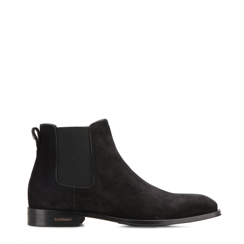 Baldinini Men's formal ankle boots in suede - look 1